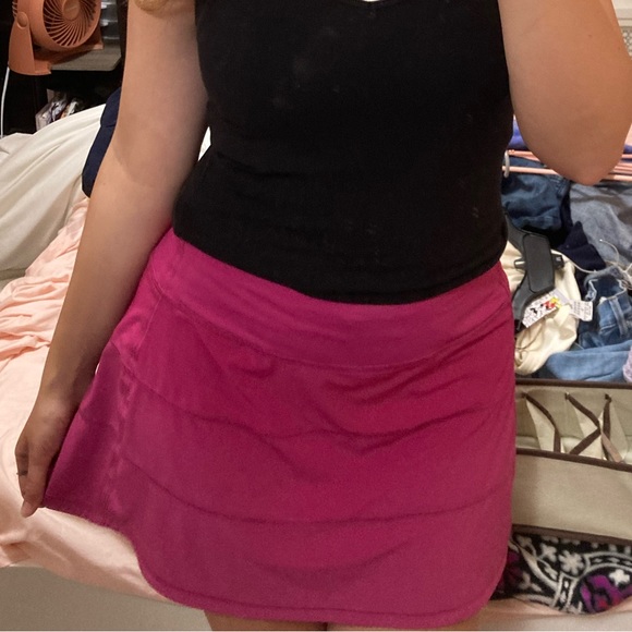 Lululemon Pace Rival Mid-Rise Skirt Long, Size 10 (Pink) - Picture 6 of 6